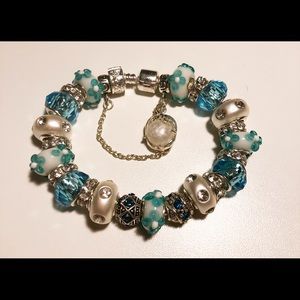 European glass bead bracelet